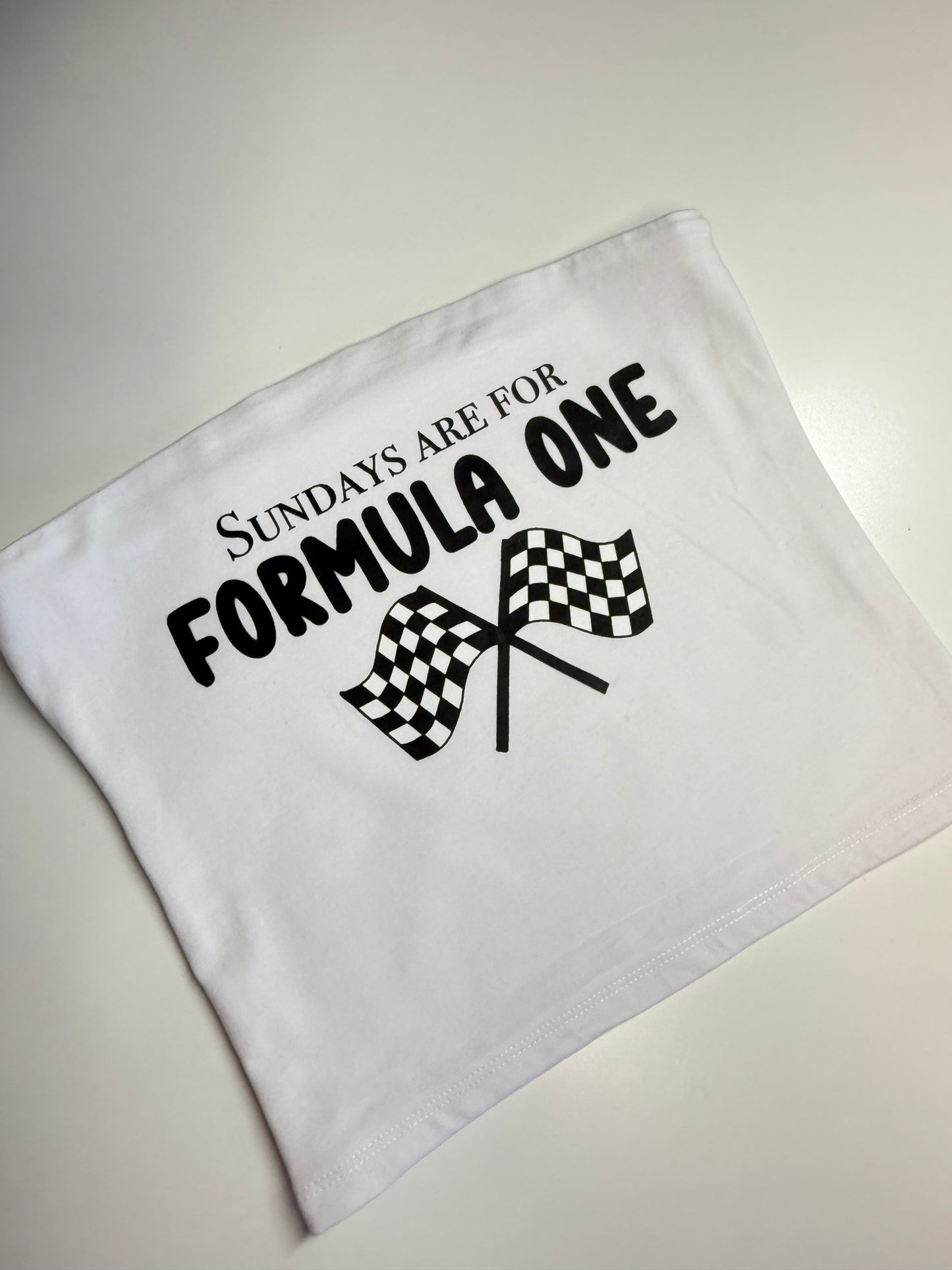 Sundays are for Formula One Bandeau Top Printed