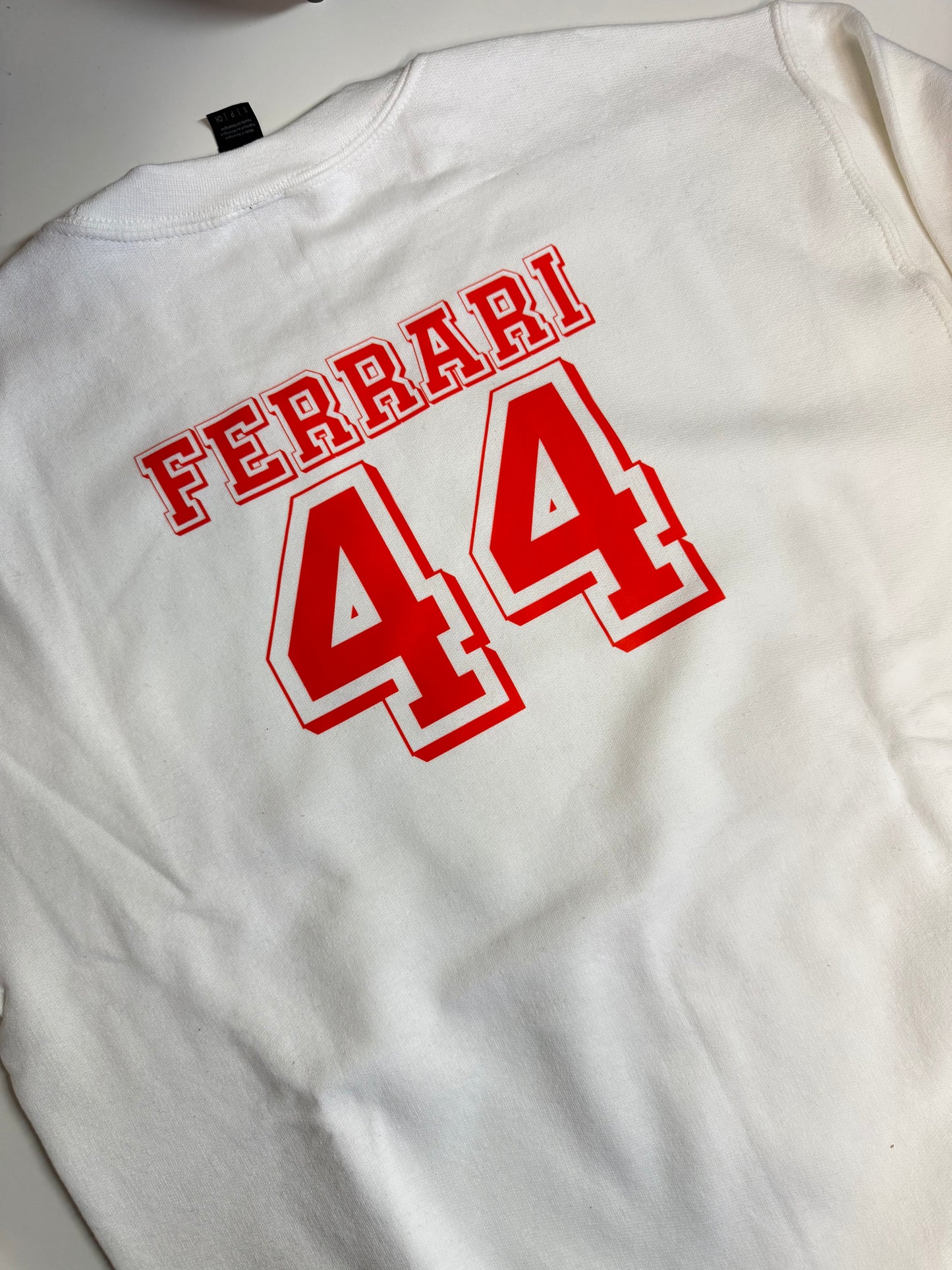 Ready to ship Ferrari 44 print front and back sweatshirt size S