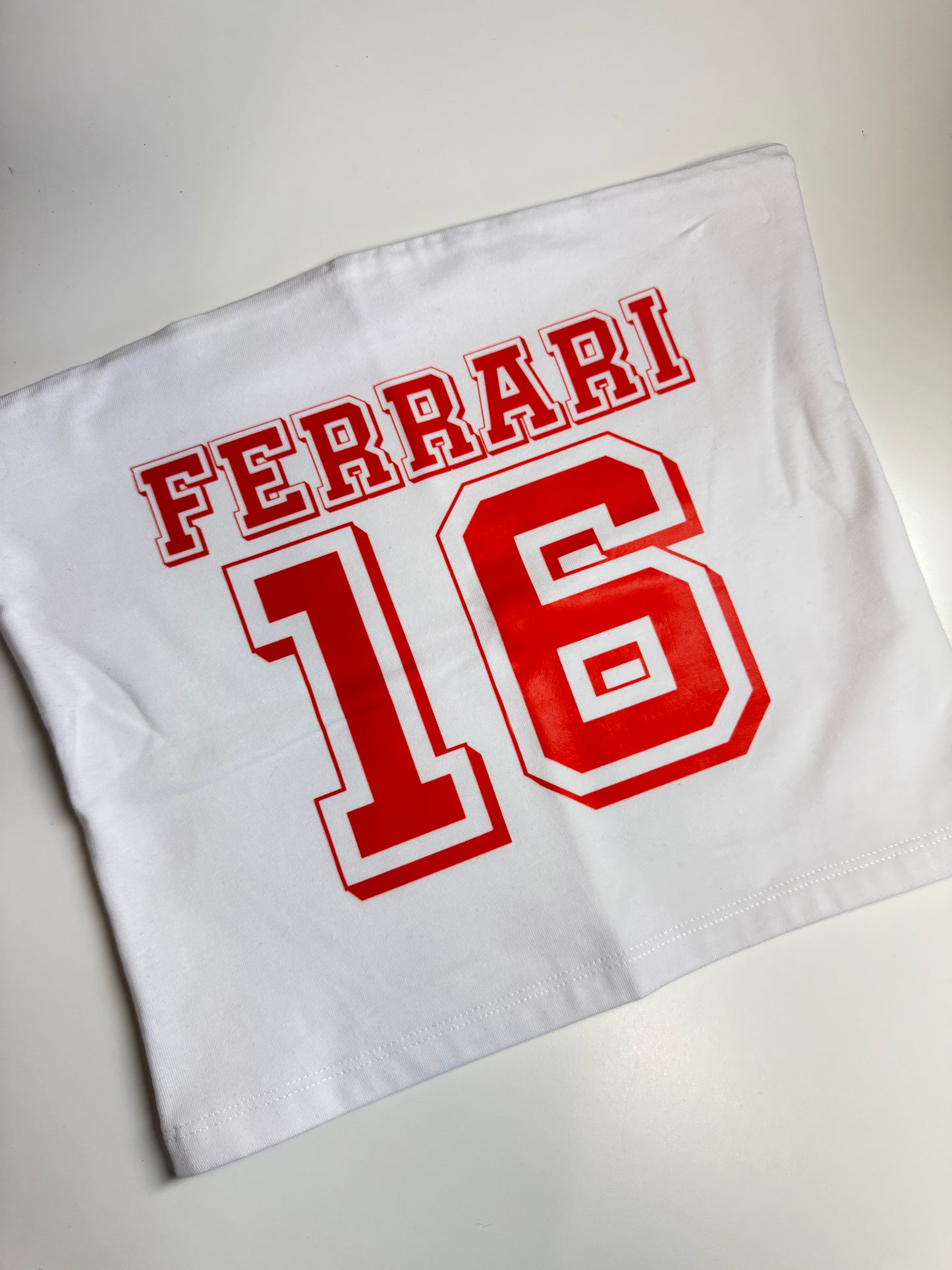 Ready to ship Ferrari 16 bandeau top size S