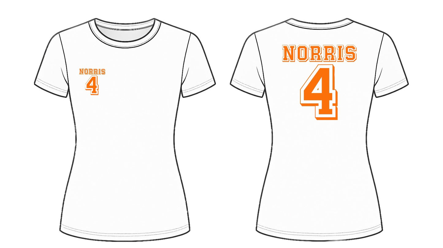 Norris 4 Print front and back Baby Tee