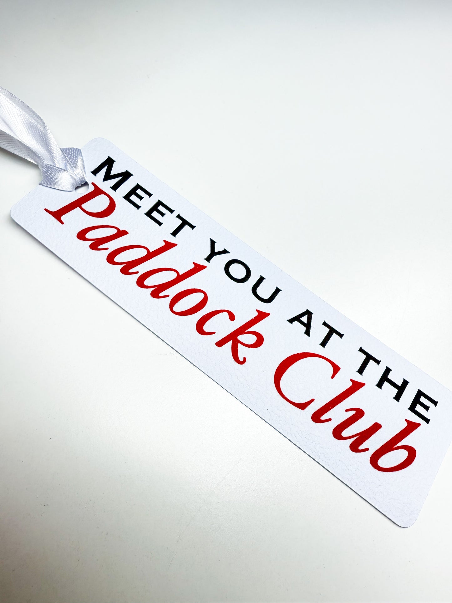 Meet you at the paddock club bookmark