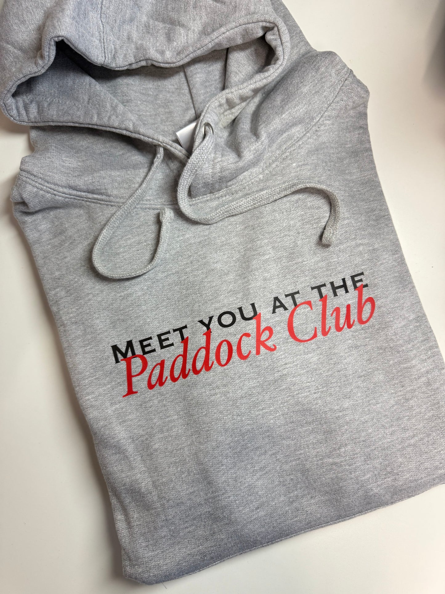 Ready to ship meet you at the paddock club Print front hoodie size M
