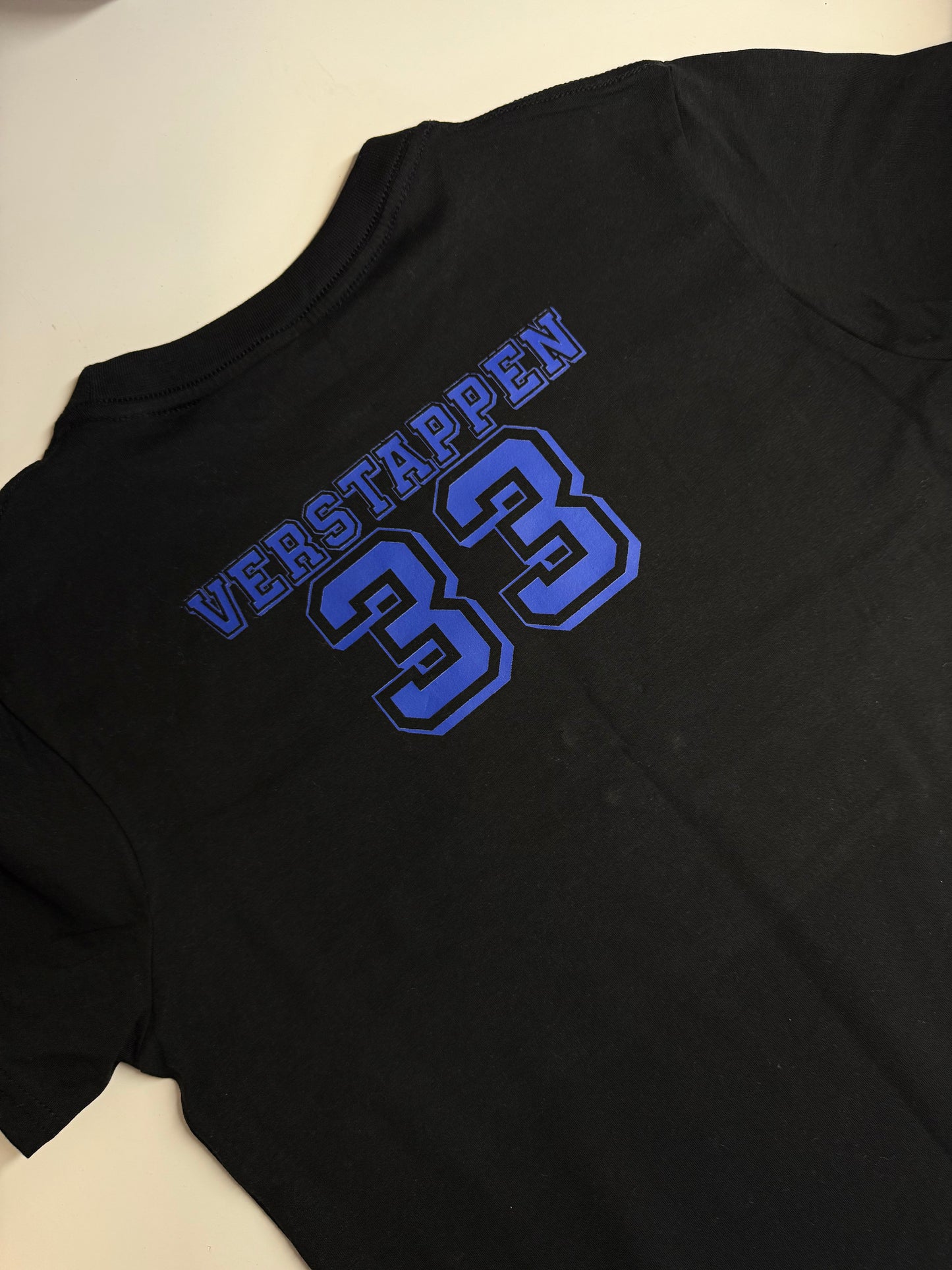 Ready to ship Verstappen 33 Print front and back Baby Tee Size L