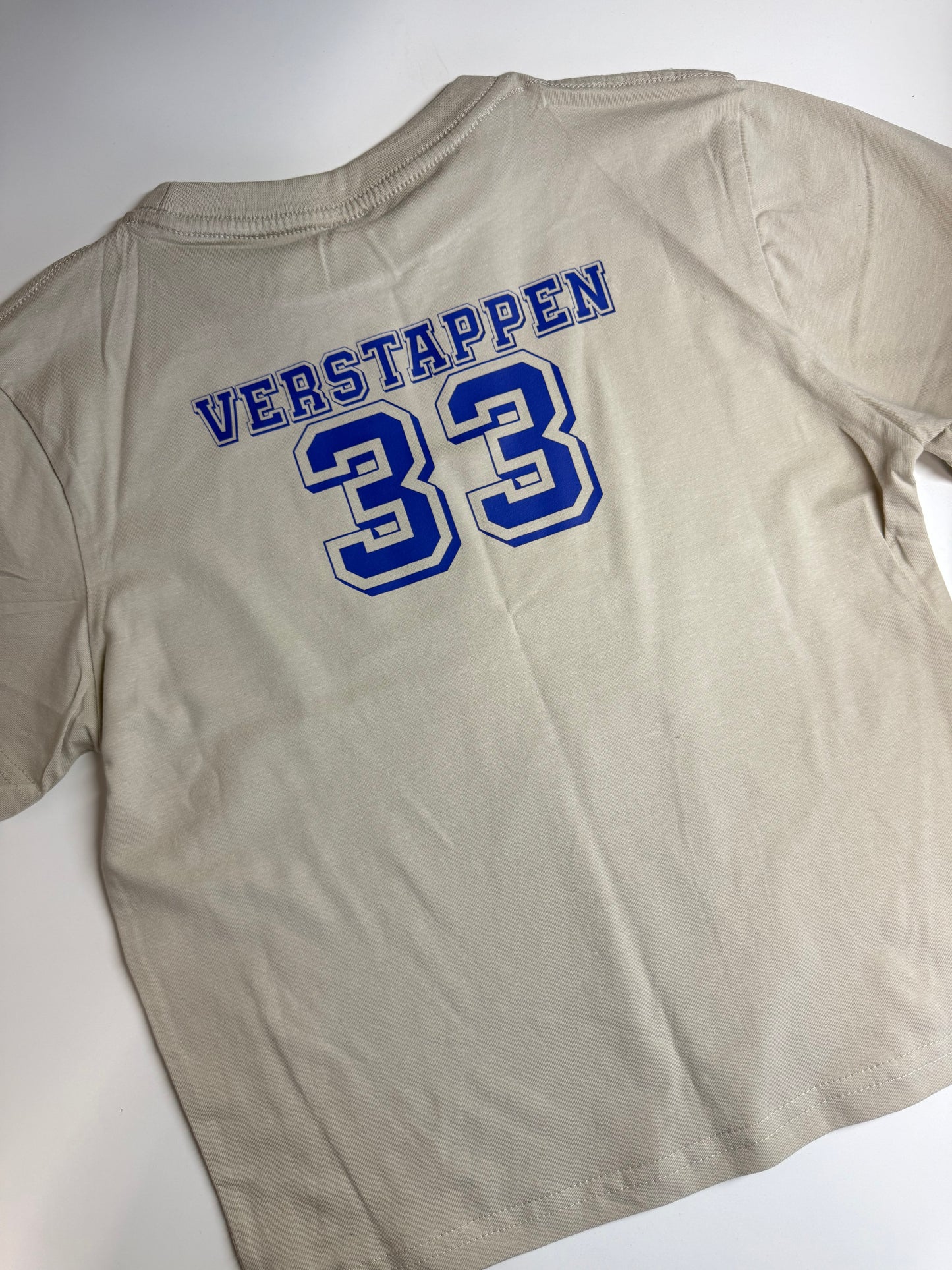 Ready to ship Verstappen 33 Print front and back Baby Tee Size M