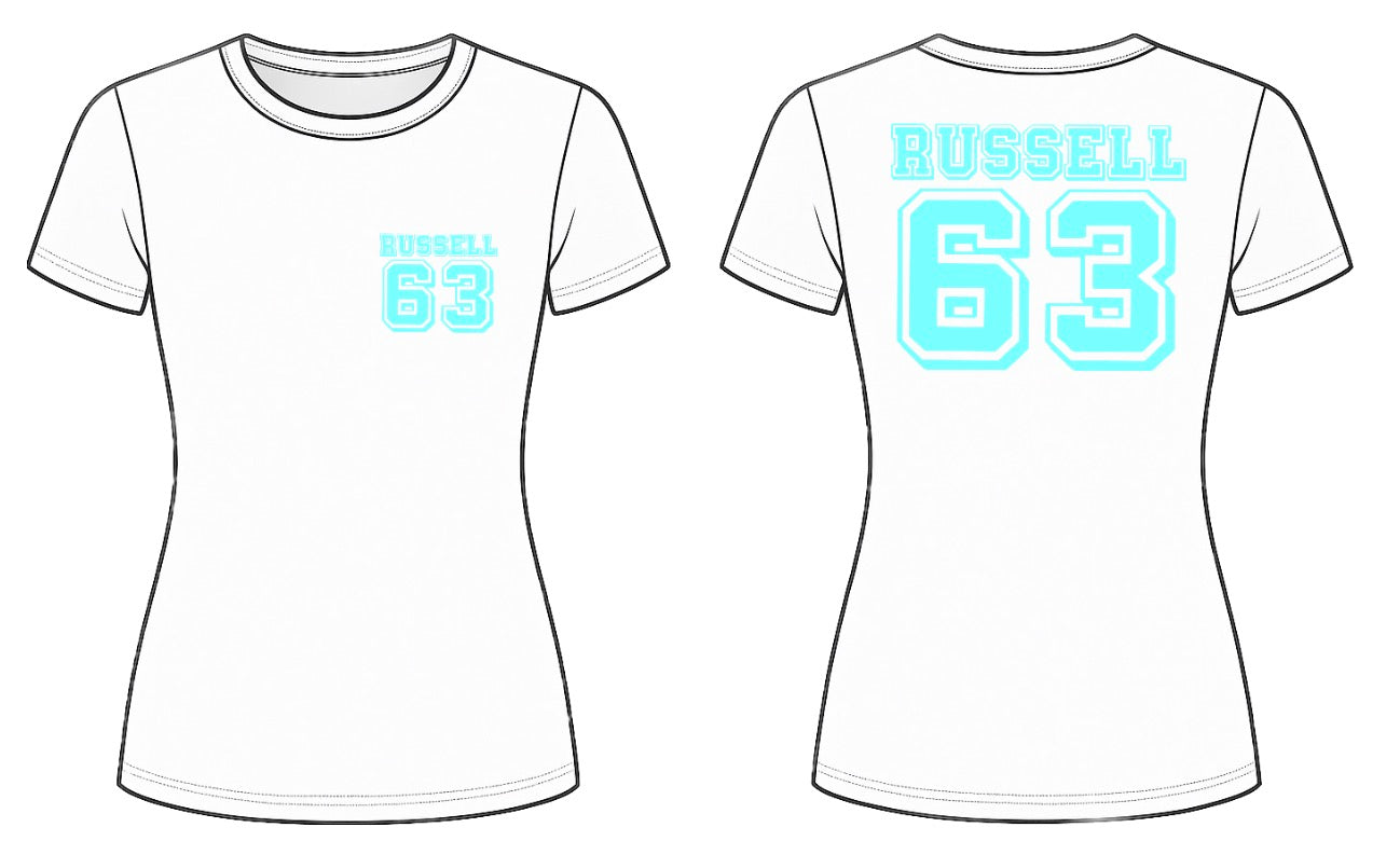 Russell 63 Print Baby Tee