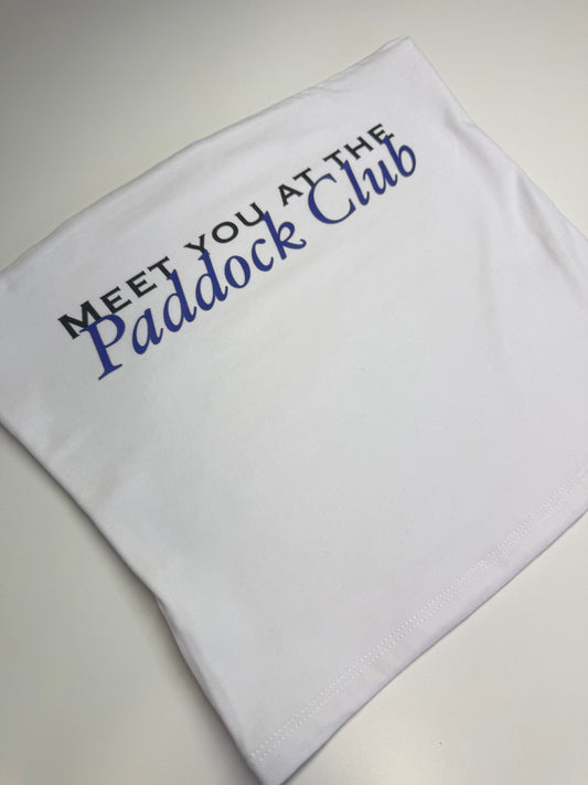 Meet You At The Paddock Club Bandeau Top Printed