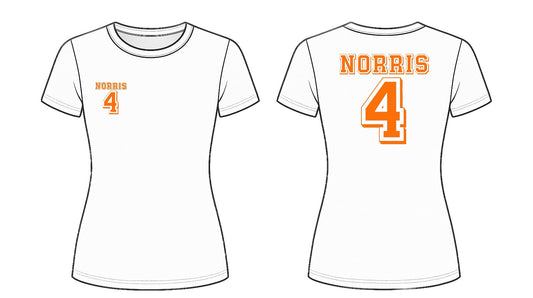 Norris 4 Print front and back Baby Tee