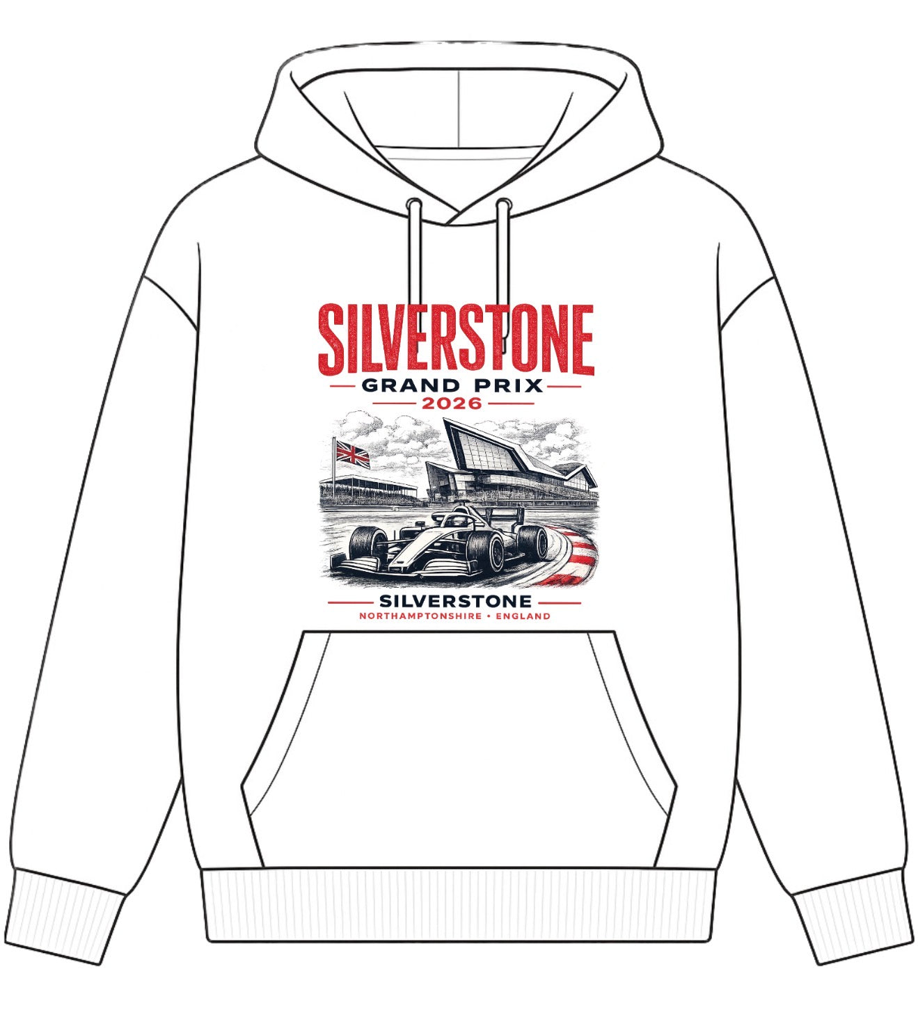 Silverstone 2026 Print Print Hoodie