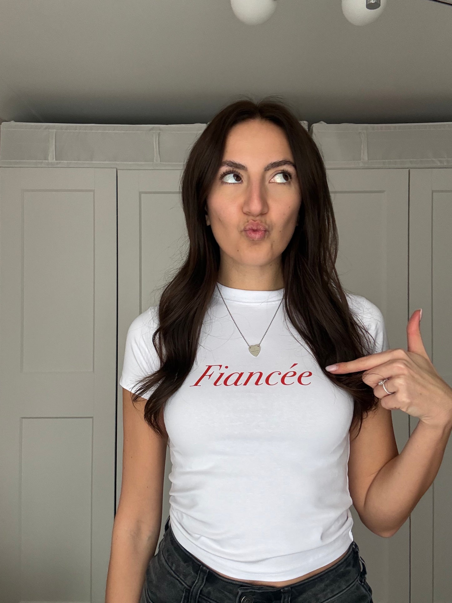 Fiancée Print Front Baby Tee