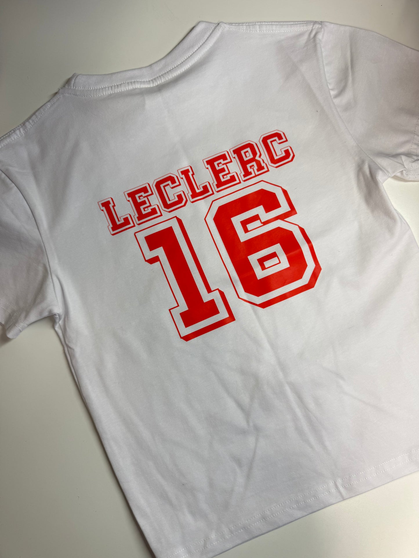 Ready to ship Leclerc 16 Print front and back Baby Tee Size S