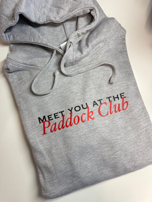 Ready to ship meet you at the paddock club Print front hoodie size M