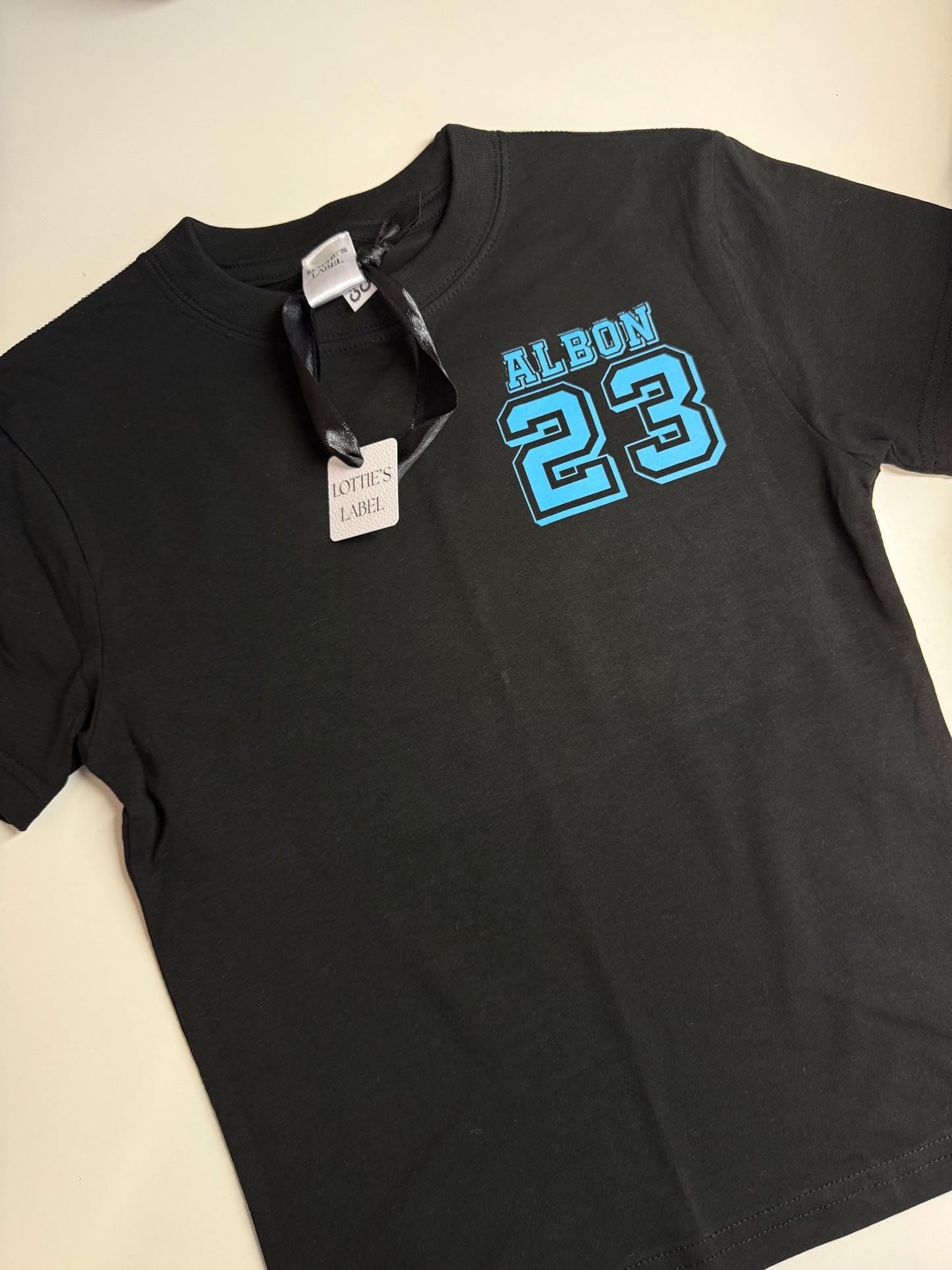 Ready to ship Albon 23 Print front and back Baby Tee Size S