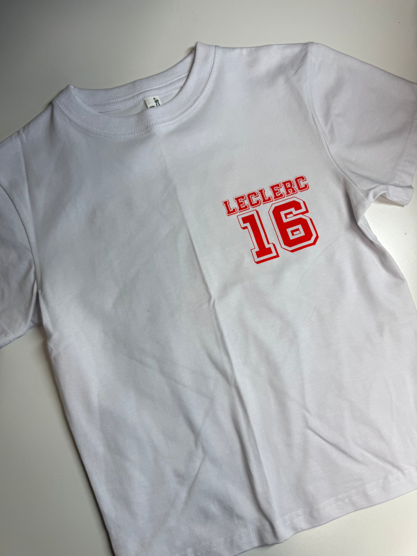 Ready to ship Leclerc 16 Print front and back Baby Tee Size S