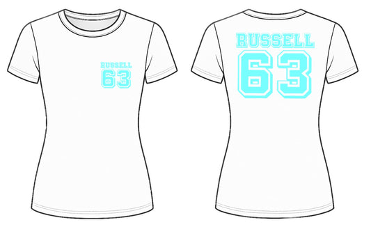 Russell 63 Print Baby Tee